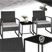 Conjunto de Jardín Exterior para 2 Personas Muebles de Jardín 2 Sillas con Almohadillas - details 0