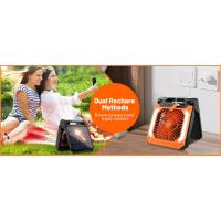 Ventilador Solar portátil con luz, 3 velocidades, batería recargable de 20000mAh, temporizador, gancho y banco de energía para senderismo, Picnic y RV - details 3