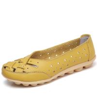 Zapatos planos de cuero sin cordones para mujer, mocasines cómodos, informales, a la moda - details 7