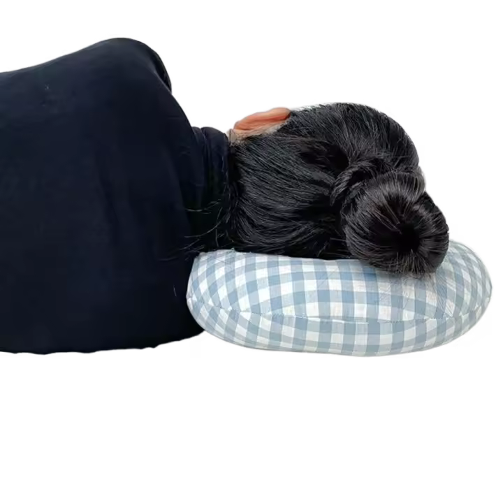 Almohada para dormir personalizada y creativa, cómoda almohada de Donut ajustable, almohada hueca de un solo orificio, para dormir de lado - 1
