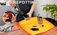 Bandeja para mudanzas, estera para mudanzas de 100 x 100 cm, regalos para amantes de las plantas, estera para mudanzas de plantas impermeable plegable, bandeja de jardín, estera para plantar, mezcla de suelo para plantas suculentas de invernadero de inter - details 2