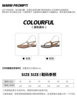 Sandalias planas con clip para mujer, nuevas de verano para uso al aire libre con faldas, chanclas de playa - details 3