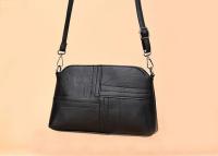 Nuevo Casual Messenger Bag Crossbody PU Leather Black Ladies Handbag Small Shoulder Bag Wallet - details 2