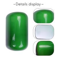 CUBIERTA DE LÁMPARA DE BANQUEIRO DE VIDRIO de color verde/Pantalla de lámpara de pantalla de vidrio de lámpara de banquero - details 4