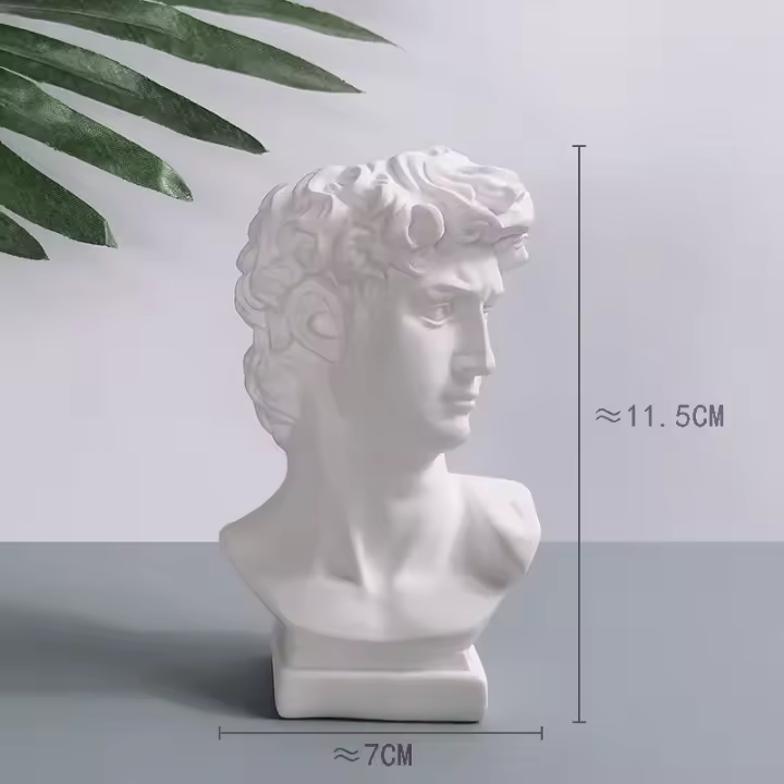 Maceta decorativa para Interior, jarrón con cabeza frontal, frascos modernos, decoración del hogar, arreglos florales, escultura artística de escritorio - 1