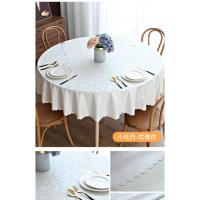 Mantel redondo de vinilo 100% impermeable, mantel rectangular, mesas, cubierta de mesa limpiable para decoración de fiesta y cena de cocina - details 8