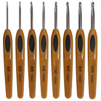 Agujas de Punto de Resina con Mango Suave de 8 Piezas para Costura y Artesanía Herramientas de Sewing Accesorio de Aluminio y Plástico Hecho en China - details 1