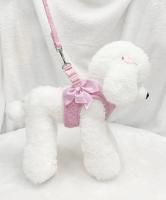 Conjunto de correa de arnés para perro, chaleco con pajarita, decoración de diamantes pequeños, arnés suave para perros pequeños y medianos - details 12