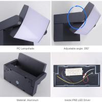 Lámpara LED de Pared de 24W para Exterior Interior IP65, Luz de Pared Ajustable, Moderno Apliques de Pared Aluminio para Entrada Jardines Pasillo Sala, Blanco Cálido 2700K-3000K, Bronce - details 15