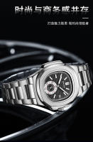 Reloj de hombre resistente al agua de cuarzo con calendario luminoso y correa de acero inoxidable - details 9