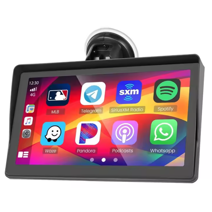 Inalámbrica Carplay Radio de Coche Portátil 7" Pantalla Táctil Estéreo para Coche - 1