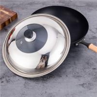 Cubiertas universales para sartén, repuesto de acero inoxidable, tapa para Wok, tapa para olla redonda, cubierta para verduras visualizada - details 6