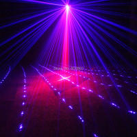 Proyector Láser ESHINY Rojo-Azul 18 Patrones de Iluminación para Discoteca, Fiesta de Baile, Bar de Navidad KTV Luces de Escenario para DJ - details 10