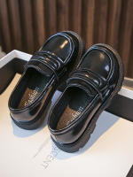 Zapatos de cuero para niñas, mocasines antideslizantes con gancho y bucle, color negro, para primavera y otoño, 2023 - details 15