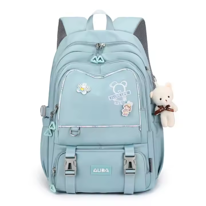Mochilas de escuela para niñas, mochila escolar grande Kawaii para escuela primaria, bolsa de libros para niños, mochila de viaje impermeable para ordenador portátil - 1