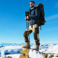 Bastón de Trekking portátil, Alpenstock, plegable, 5 secciones, aleación de aluminio, 1 unidad - details 2