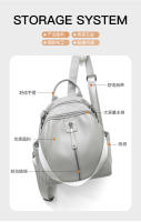 Mochilas Vintage, bolsos de moda para mujer, Mochila pequeña de cuero genuino, bolso de viaje para mujer, bolsos urbanos estéticos de diseño informal - details 2