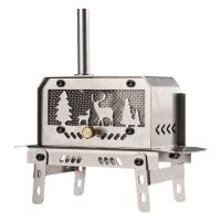 Mini Estufa de Camping de Acero Inoxidable Ideal para Estufa de Fuego, Picnic, Quemador de Incienso - details 6