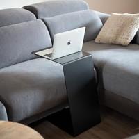 Mesa auxiliar sofa, mesa de centro elevada, mesa para sofa