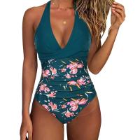 Circy Traje de Baño de Un Pie sin Espalda con Estampado de Leopardo Bikini de Encaje para Mujeres - details 37