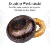 Juego de canto tibetano con cuenco de Metal hecho a mano de 6/5 pulgadas, cojín suave y golpeador de madera para meditación, sonido de chakra - details 4