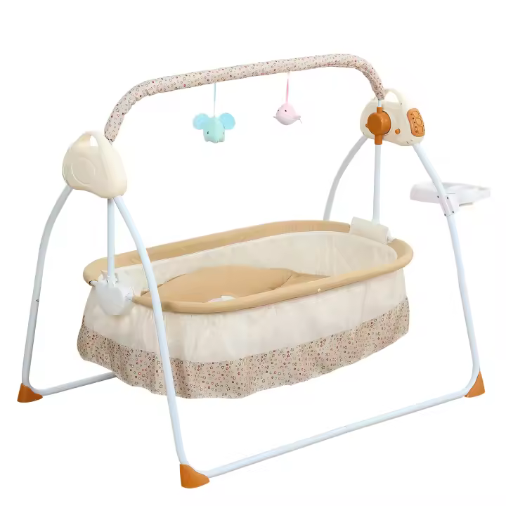 Columpio eléctrico para bebé, cuna infantil, silla basculante, capacidad de carga de 25kg - 1