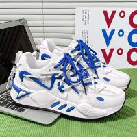 39-45 zapatos de papá de alta calidad para hombre, zapatillas deportivas informales para correr con plantilla de tela de red, Pu ligera para caminar - details 1