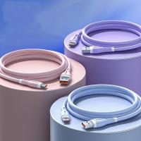 Cable USB tipo C de carga rápida para teléfono móvil, cargador LED de silicona de 100W, 6A, transferencia de datos, 100W, 6A - details 2