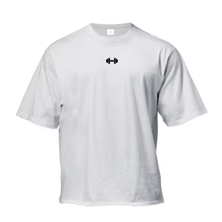 Camiseta de Manga Corta para Hombres Muscleguys Estampado Oversize Fitness Talla Grande con Manga Ajustable para Entrenamiento en Gimnasio - 1