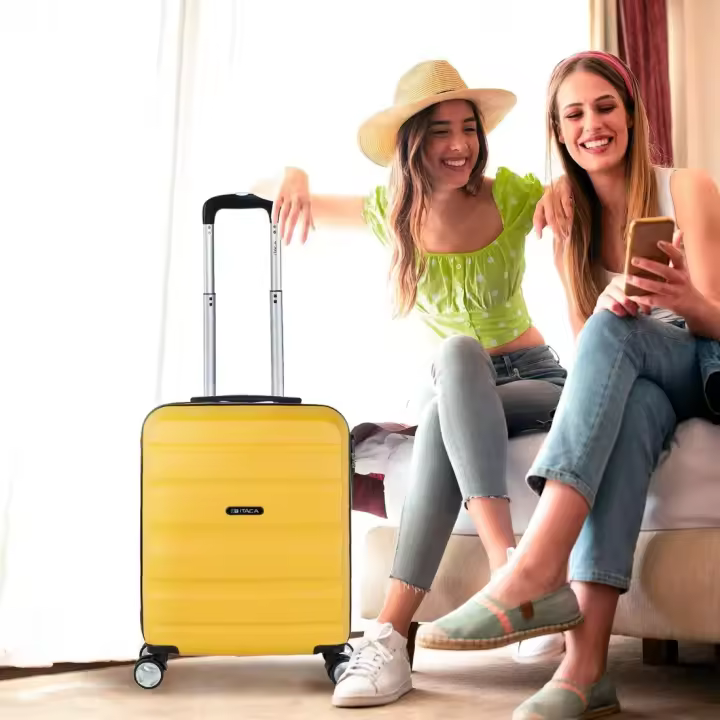 Maleta de Cabina Ligera y Resistente 55x40x20 CM Equipaje de Mano para Avión con Ruedas Giratorias y Asa Retráctil - 1