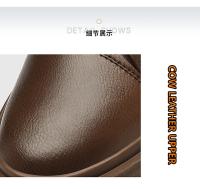 Zapatos con aumento de cuero genuino para hombre, cómodos zapatos con cordones informales con elevador, plantilla deportiva transpirable con aumento de altura de 8 cm - details 9