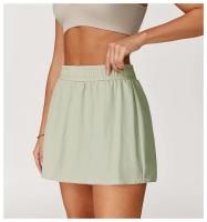 Pantalones cortos deportivos de cintura alta para mujer, faldas deportivas de Yoga Fiess, falda de tenis de Golf para correr de secado rápido, ropa de verano - details 8