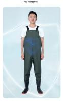 Ropa de pesca impermeable resistente al desgaste para hombres y mujeres, monos, Botas de lluvia, ropa de pesca de vadeamiento de medio cuerpo - details 2