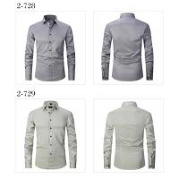 Camisa social grande de otoño/invierno 6XL para hombre, manga larga, moda sin hierro, informal, de negocios, blanco puro - details 9