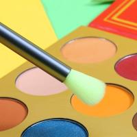 Docolor-brochas de maquillaje para ojos, 4 piezas, pelo sintético suave, portátil, para viaje - details 4