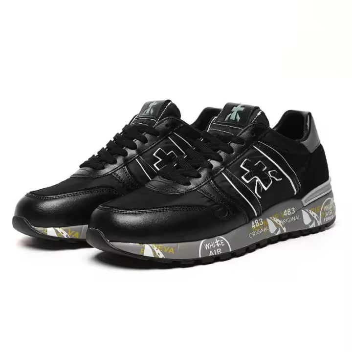 Zapatos Masculinos Con Suelas Gruesas Transpirables Y Zapatillas Deportivas De Ocio Retro Anti - Terciopelo - 1