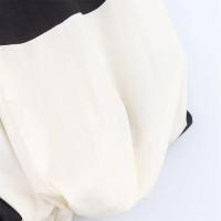 Vestido de Globo Contrastante sin Mangas Impresión a Negro y Blanco Nueva Moda de Verano para Mujeres - details 5