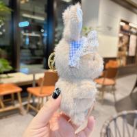 LLavero de peluche de conejo de orejas largas de celebridades de Internet, muñeco de conejito lindo - details 6