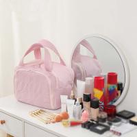Nueva bolsa de aseo de viaje con asa, bolsa de maquillaje ligera y esponjosa, bolsa de almacenamiento de gran capacidad dividida para exteriores - details 5