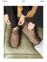 Mocasines, cordones elásticos, cómodos y versátiles, piel de cerdo transpirable, desodorante absorbente del sudor en el interior - details 8