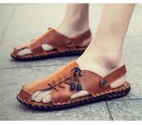 Sandalias de cuero para hombre, zapatos informales antideslizantes, cómodos, para playa y deportes, para verano - details 12