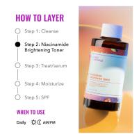 Good Molecules Niacinamide Brightening Toner - Tónico facial con niacinamida, vitamina C y arbutina para un tono uniforme y poros agrandados - Cuidado de la piel para el rostro - details 2