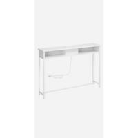 Mesa de Consola de Vidrio Templado Dorado Mesa de Entrada Ajustable con Marco de Metal para Sala de Estar - details 16