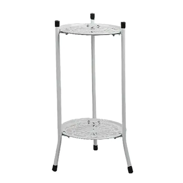 Soporte elegante para plantas de Metal de dos capas, estante para plantas en maceta, soportes modernos y altos para decoración de interiores y exteriores A - 1
