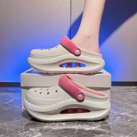 El verano exterior de las mujeres antideslizante aumento de altura de la plataforma de doble uso bolsa zapatillas de la cabeza de las mujeres sandalias de oficina. - details 2