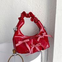 Bolsos de moda coreanos con lazo, bolsos de hombro plisados ​​de cuero Pu con nube, bolsos pequeños y dulces para mujer - details 9