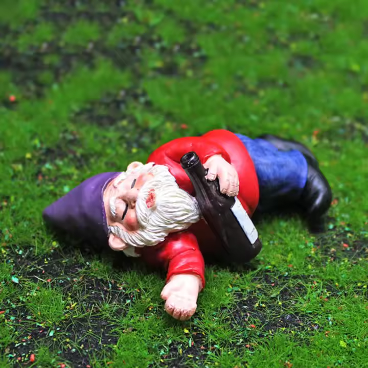 Mini statua de Gnomos de Jardín de hadas, decoración de micropaisaje de Musgo de Resina, statuilla Enana en miniatura de hadas al Aire Libre, Adornos de Resina - 1