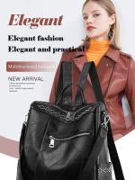 Mochila Vertical de Pu para mujer, bolso cruzado de viaje de gran capacidad, tendencia informal - details 0
