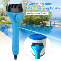 Cepillo limpiador de cartucho de filtro de piscina varita de limpieza de plástico cepillo de limpieza de residuos peine para Spa  bañera de hidromasaje y piscina - details 2