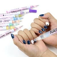 Nail Art Graffiti Pen 12 unids/set Nail Art Graffiti Pen marcador de uñas dibujo líneas abstractas detalle fino diseño Floral herramientas de pintura de uñas impermeables - details 5